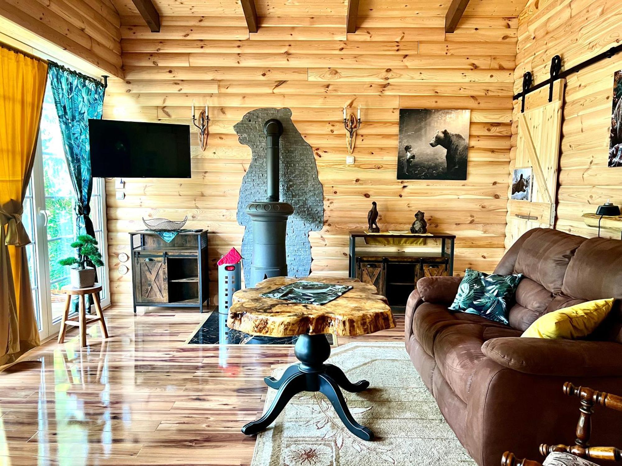 Holzhaus Baerenhoehle Am Wald Und See 네우루핀 외부 사진